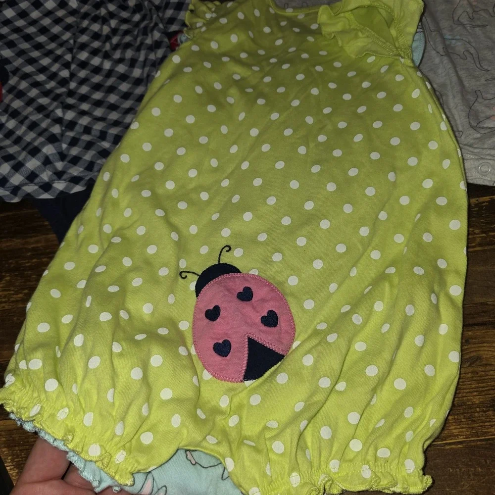 Baby Girl Size 18 Mo Lot Of 6 Rompers Jumpers Bubbles Cute Comfy Bundle
